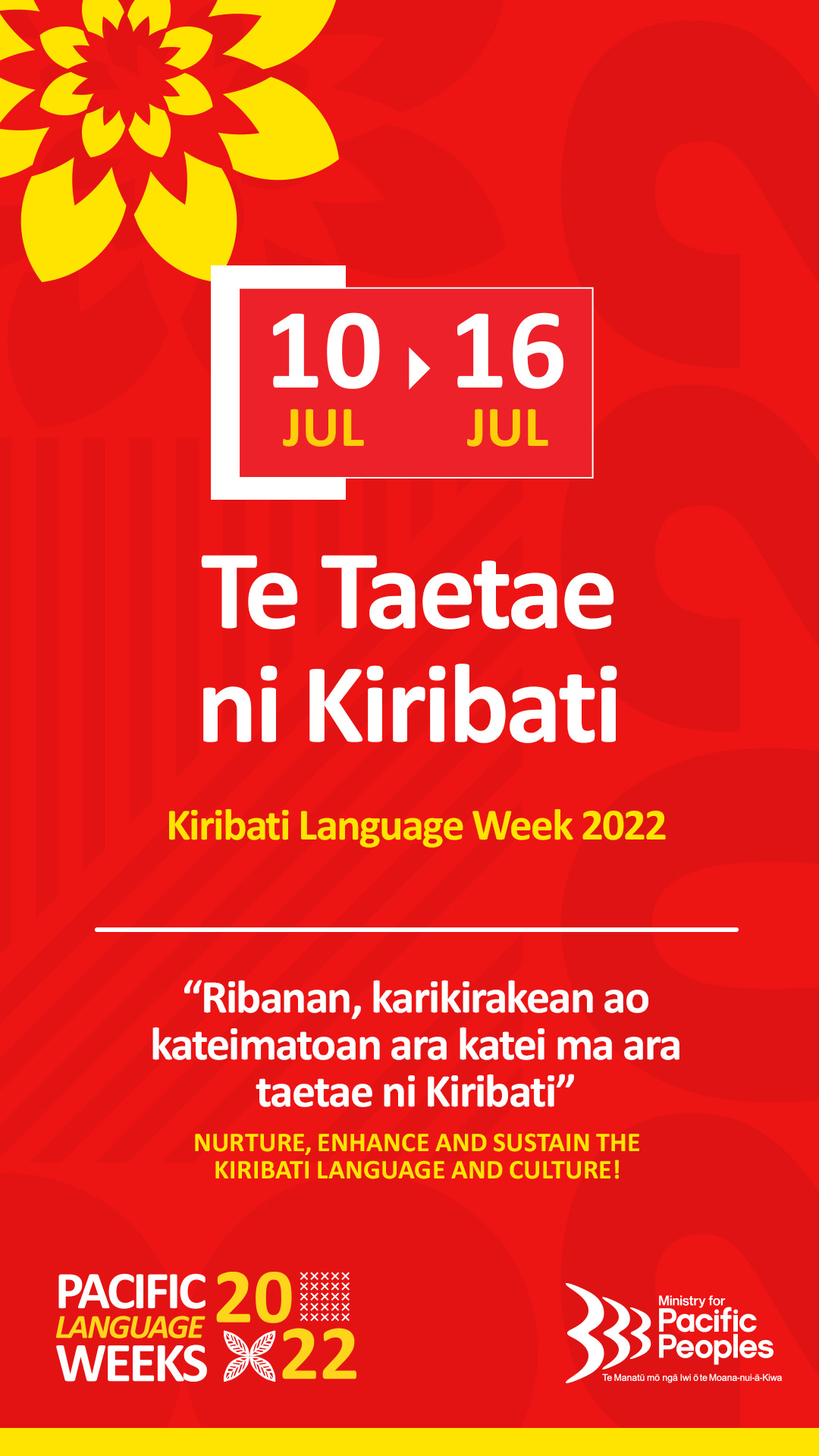 Ministry for Pacific Peoples — Kiribati Language Week 2022