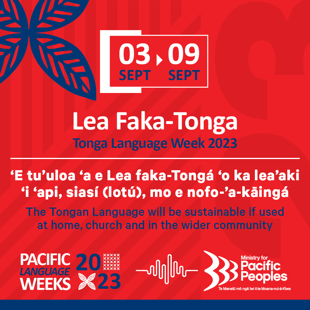 Ministry for Pacific Peoples — Tonga Language Week 2023
