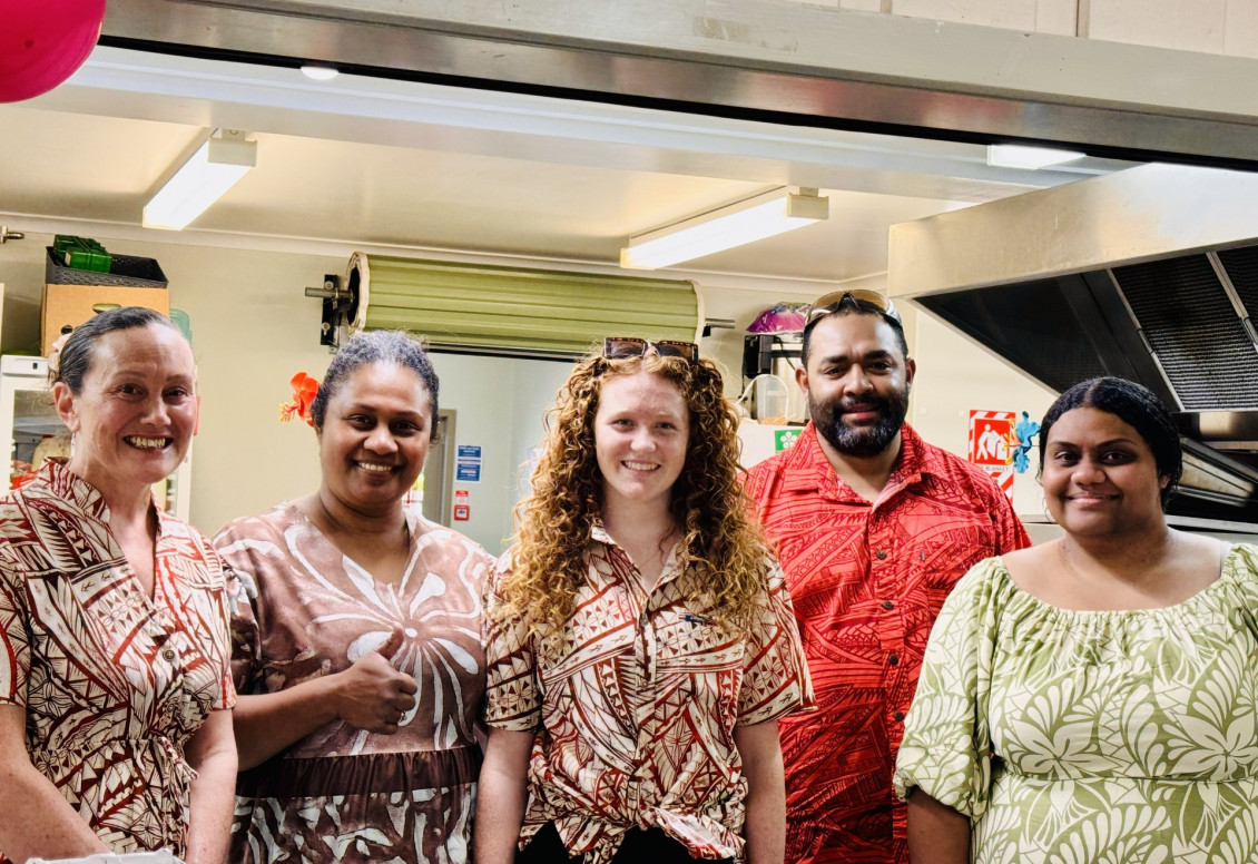 Talei and Tegan with the working group
